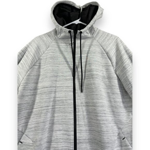 Russell Athletic Men's Size Large Gray Fusion Knit Full Zip Long Sleeve Hoodie - Picture 2 of 8